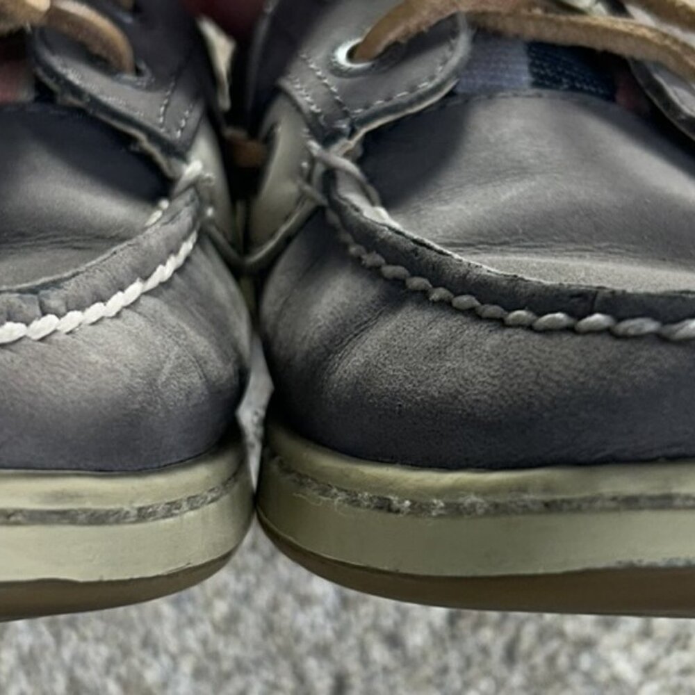 Sperry Top -Sider Women's Boat Shoes Gray Leather Multi Colored Size 6M STS90026 - Picture 8 of 11